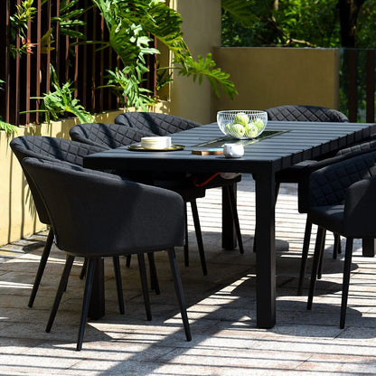 Maze Ambition 8 Fire Dining Table Set - Alfresco Heat