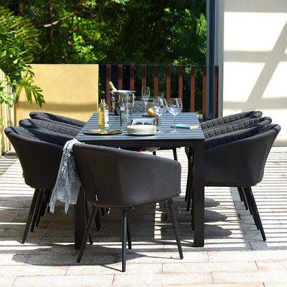 Maze Ambition 8 Fire Dining Table Set - Alfresco Heat