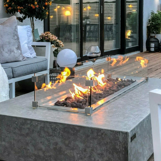 Elementi Fire Hampton Gas Fire Pit Table - Alfresco Heat