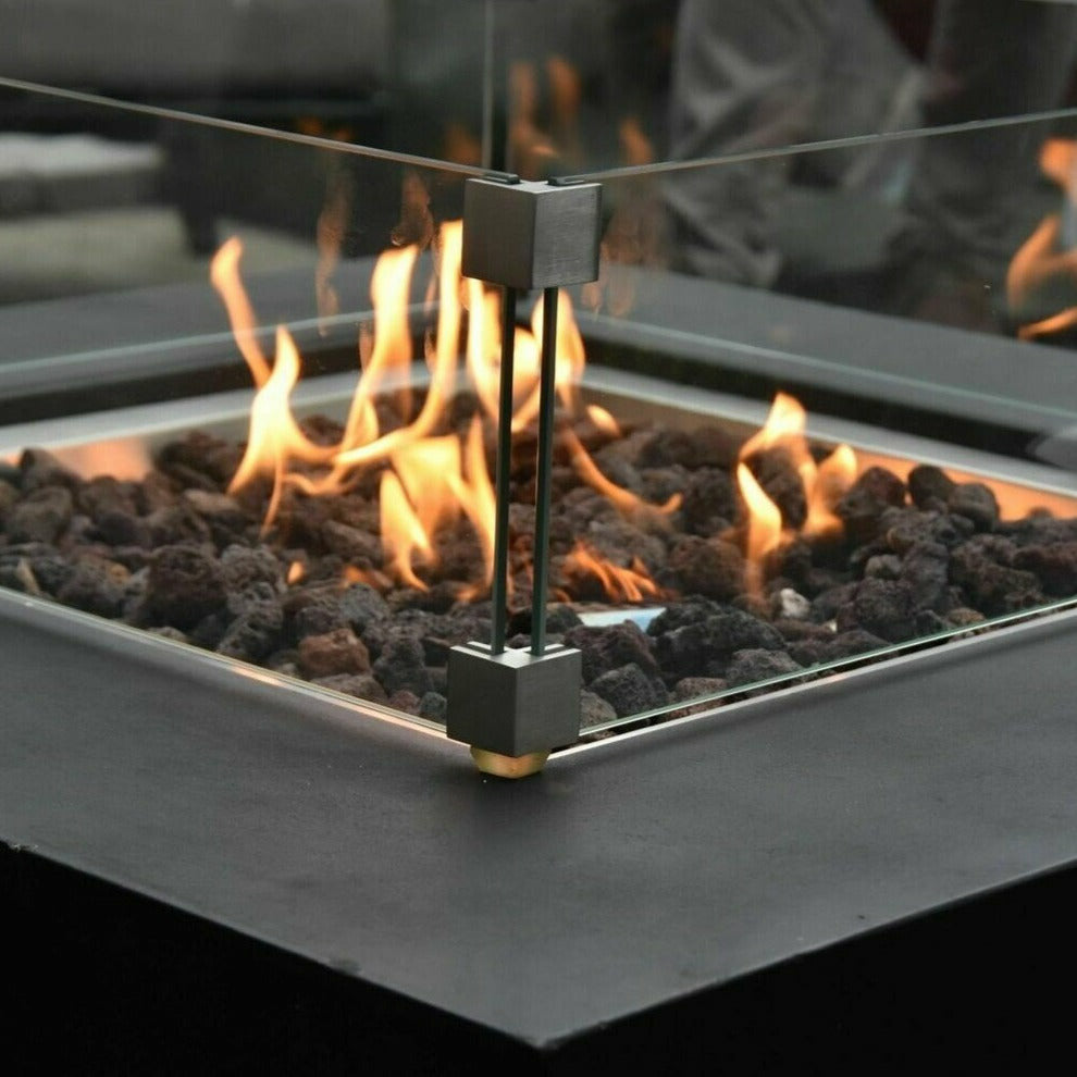 Elementi Fire Aurora Gas Fire Pit Table - Alfresco Heat