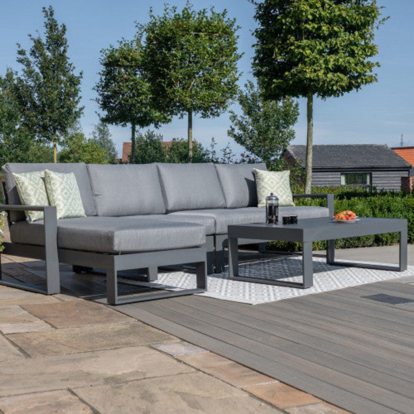 Maze Amalfi Chaise Sofa Set - Alfresco Heat