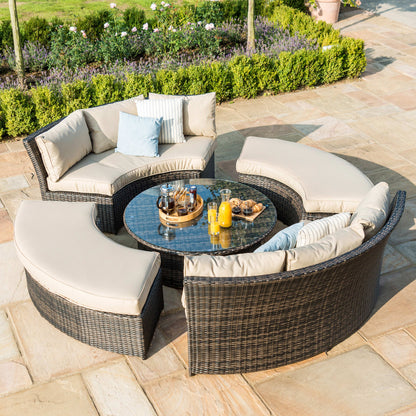 Maze Chelsea Lifestyle Rattan Suite with Glass Table - Alfresco Heat