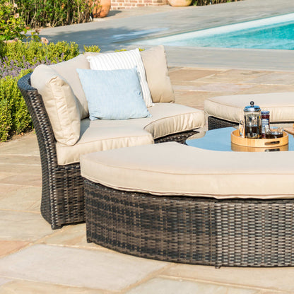 Maze Chelsea Lifestyle Rattan Suite with Glass Table - Alfresco Heat