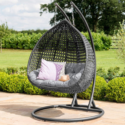 Maze Rattan Rose Double Hanging Chair - Alfresco Heat