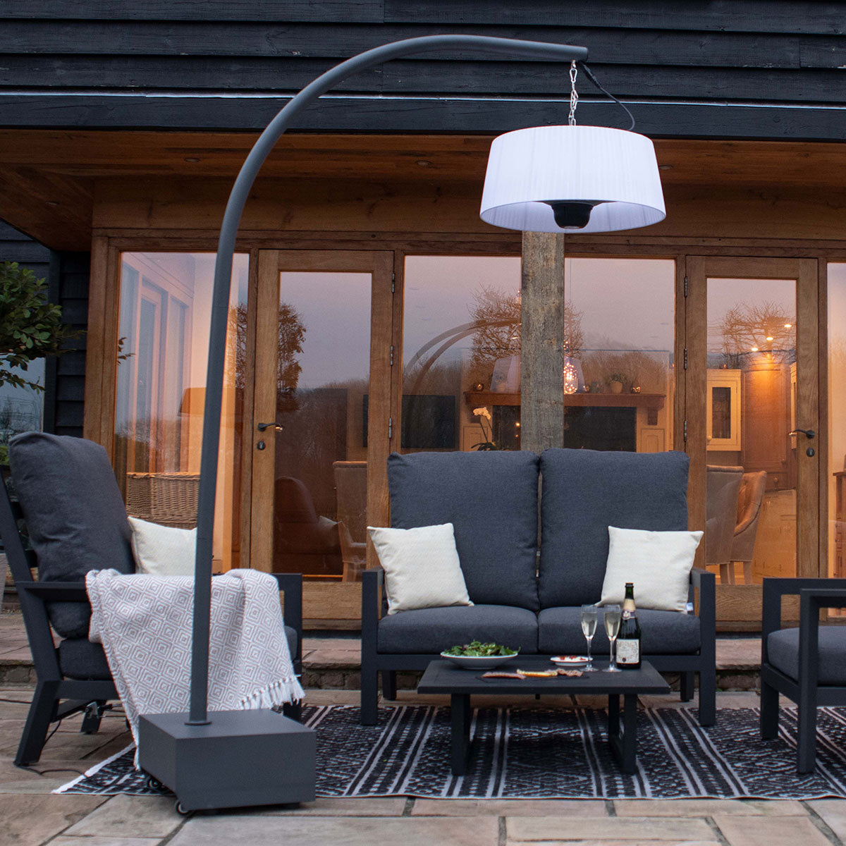 Maze 1800W Lyra Overhang Electric Patio Heater - Alfresco Heat