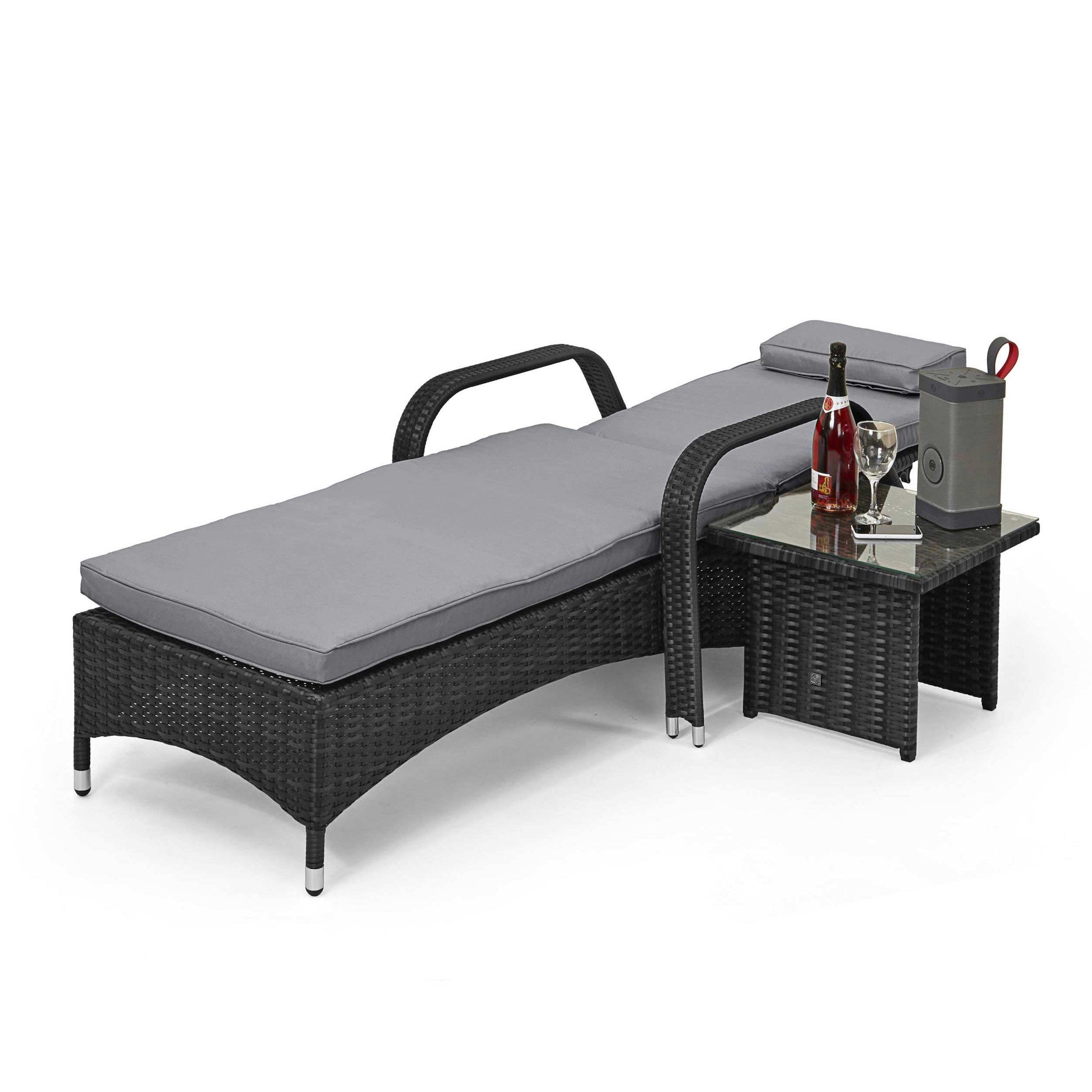 Maze Rattan Florida Sun Lounger Set - Alfresco Heat