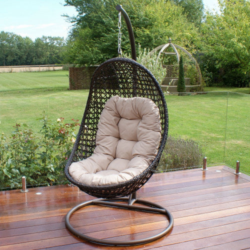 Maze Rattan Malibu Hanging Chair - Alfresco Heat