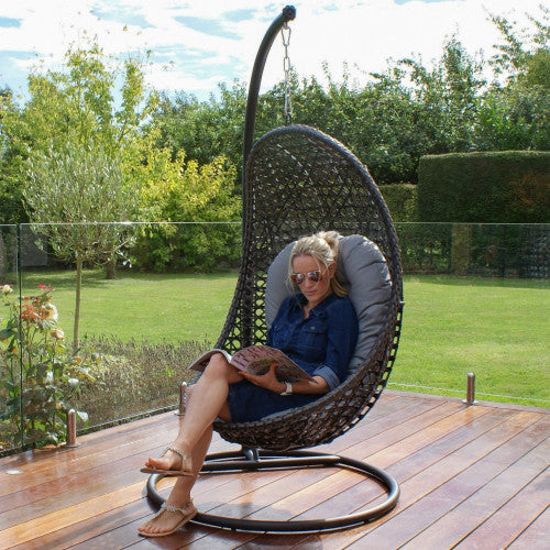 Maze Rattan Malibu Hanging Chair - Alfresco Heat