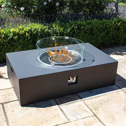 Maze Gas Fire Pit Coffee Table Rectangular - Alfresco Heat