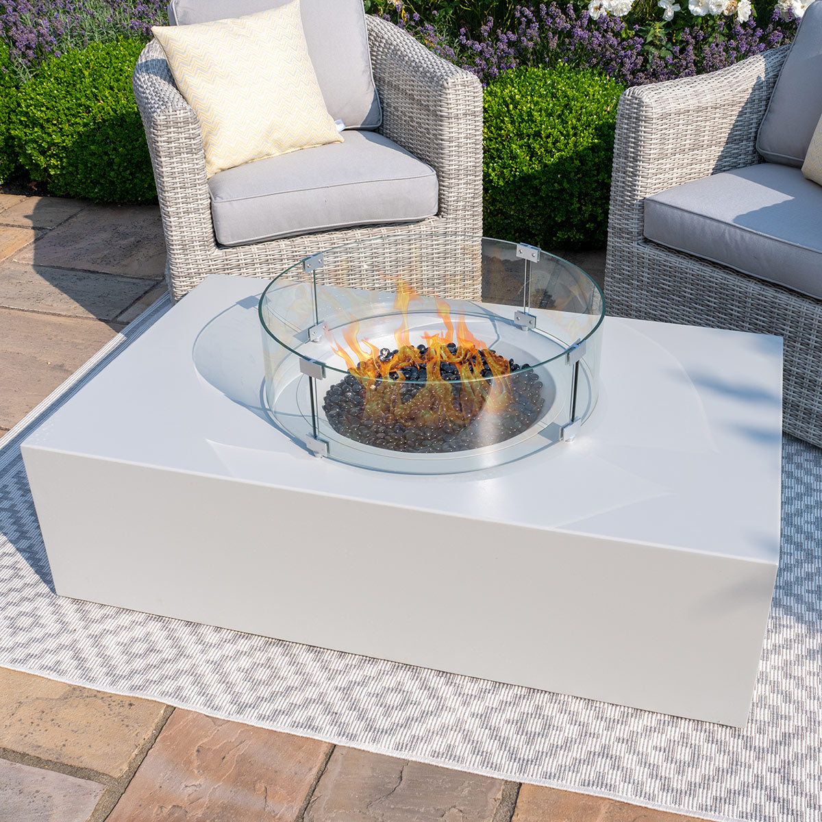 Maze Gas Fire Pit Coffee Table Rectangular - Alfresco Heat