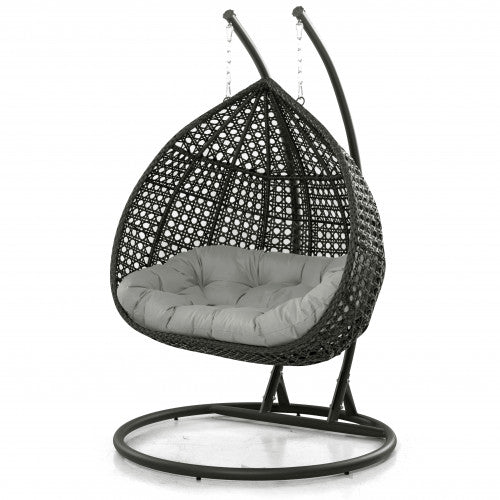 Maze Rattan Rose Double Hanging Chair - Alfresco Heat