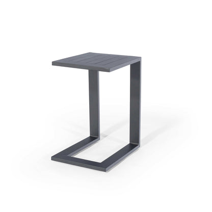 Maze Grey Aluminium Side Table - Alfresco Heat