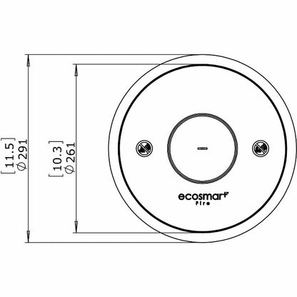 Ecosmart Fire Round AB3 Ethanol Burner - Alfresco Heat