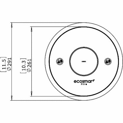 Ecosmart Fire Round AB8 Ethanol Burner Insert - Alfresco Heat