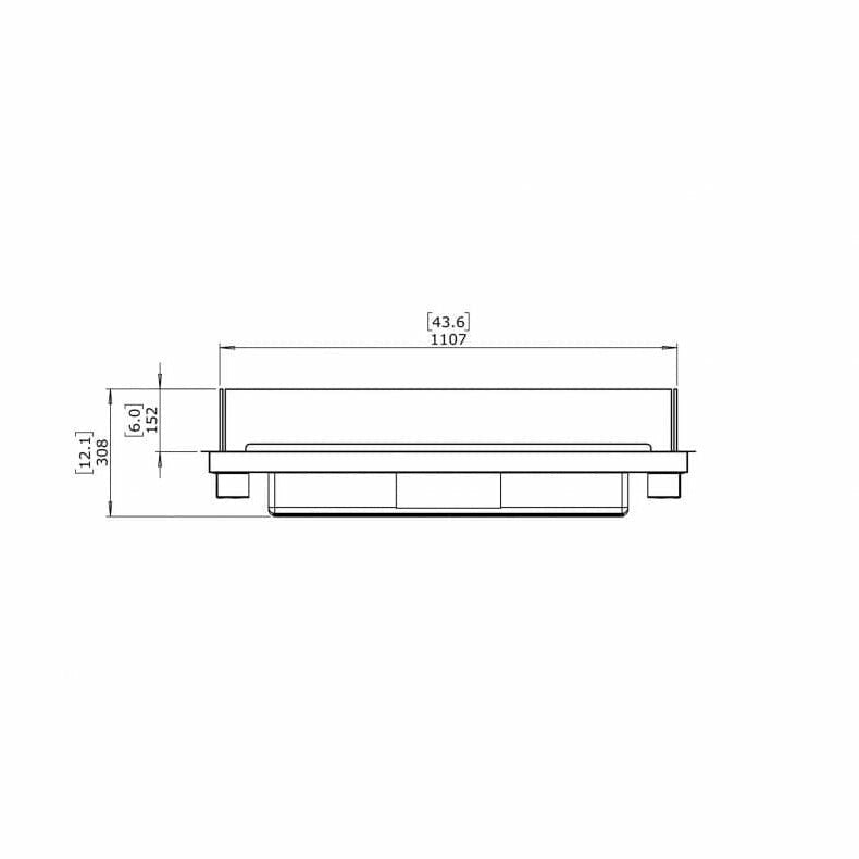 Linear 50 Fire Place Kit with XL900 Bio Ethanol Burner - EcoSmart Fire - Alfresco Heat