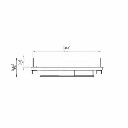 Linear 50 Fire Place Kit with XL900 Bio Ethanol Burner - EcoSmart Fire - Alfresco Heat