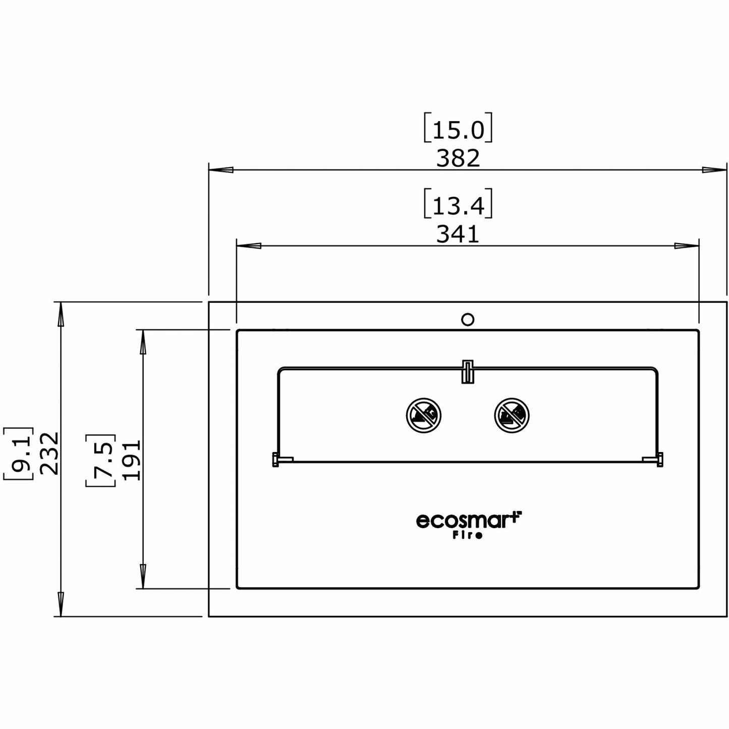 Ecosmart Fire XS340 Ethanol Burner Insert - Alfresco Heat