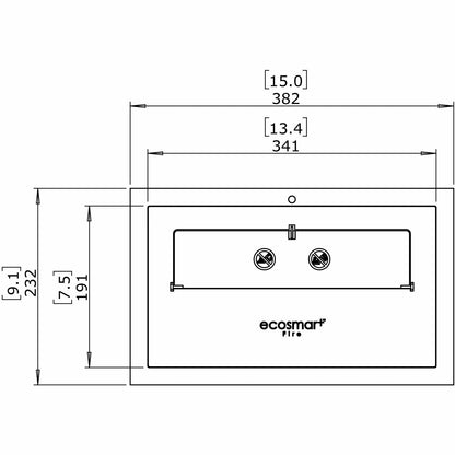 Ecosmart Fire XS340 Ethanol Burner Insert - Alfresco Heat