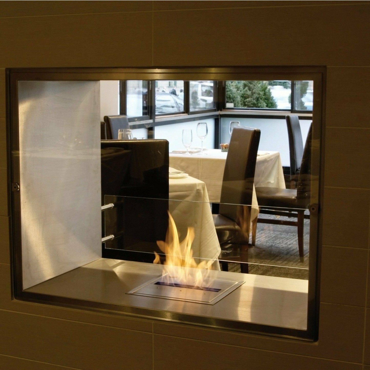 Ecosmart Fire Flex 18DB Bioethanol Fireplace Double Sided - Alfresco Heat