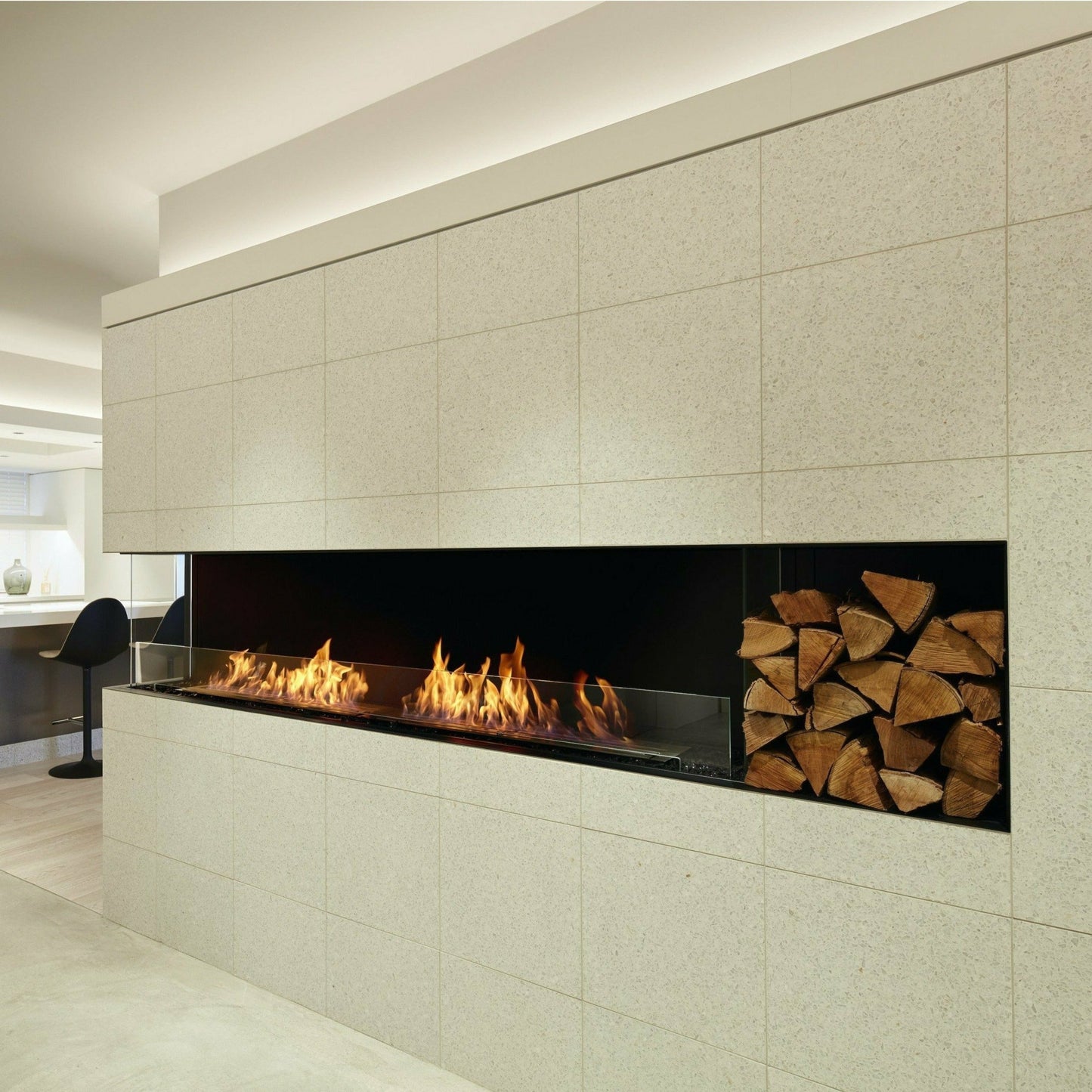 Ecosmart Fire Flex Bioethanol Wall Fireplace Left Corner - Alfresco Heat