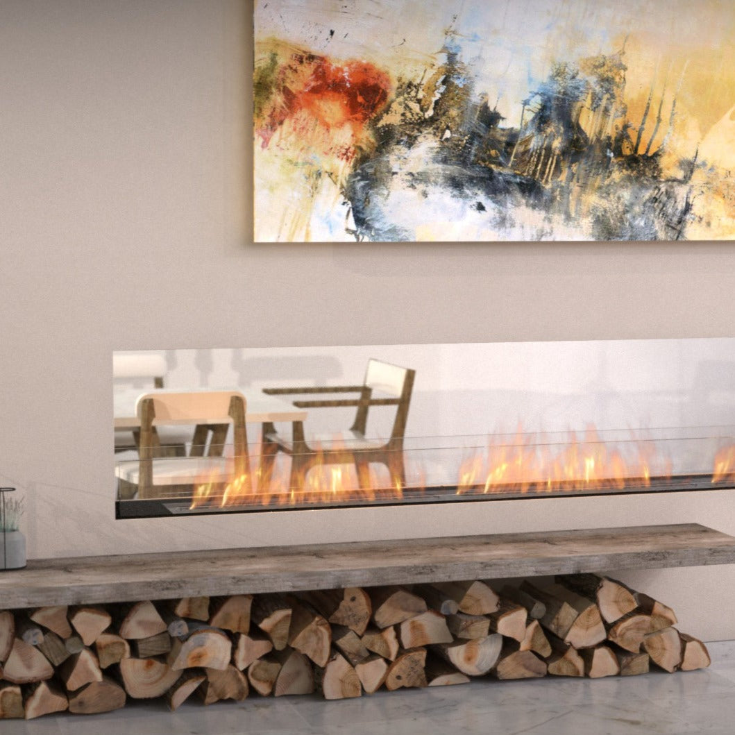 Ecosmart Fire Flex 86DB Bioethanol Fireplace Double Sided - Alfresco Heat