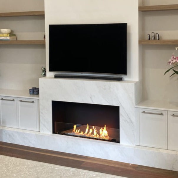 EcoSmart Fire Flex 32 Bioethanol Fireplace Single Sided - Alfresco Heat