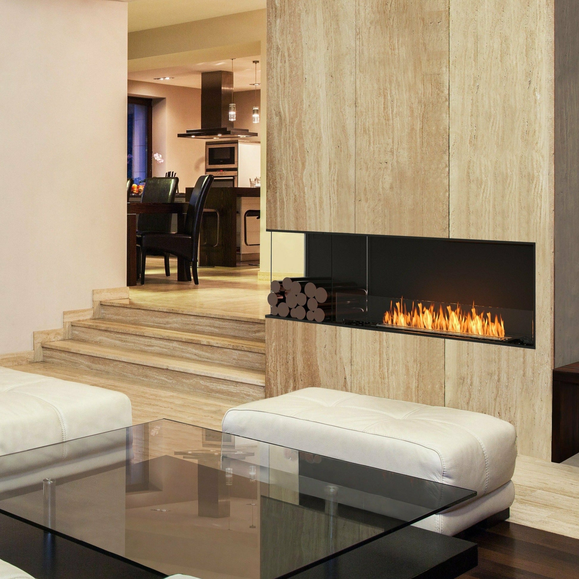 Ecosmart Fire Flex Bioethanol Wall Fireplace Left Corner - Alfresco Heat