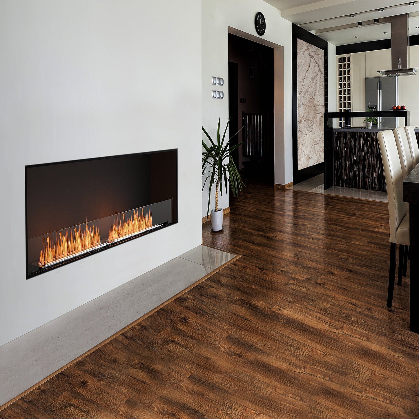 EcoSmart Fire Flex 86 Bioethanol Fireplace Single Sided - Alfresco Heat