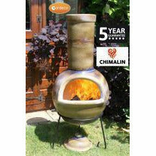 Gardeco Sempra Glazed Clay Chimenea Large - Alfresco Heat