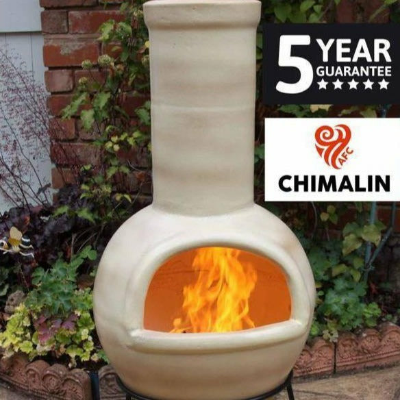 Gardeco Sempra Glazed Clay Chimenea Large - Alfresco Heat