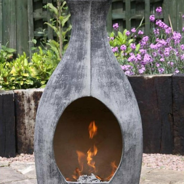 Gardeco BOTELLA Mexican Clay Chimenea - Alfresco Heat