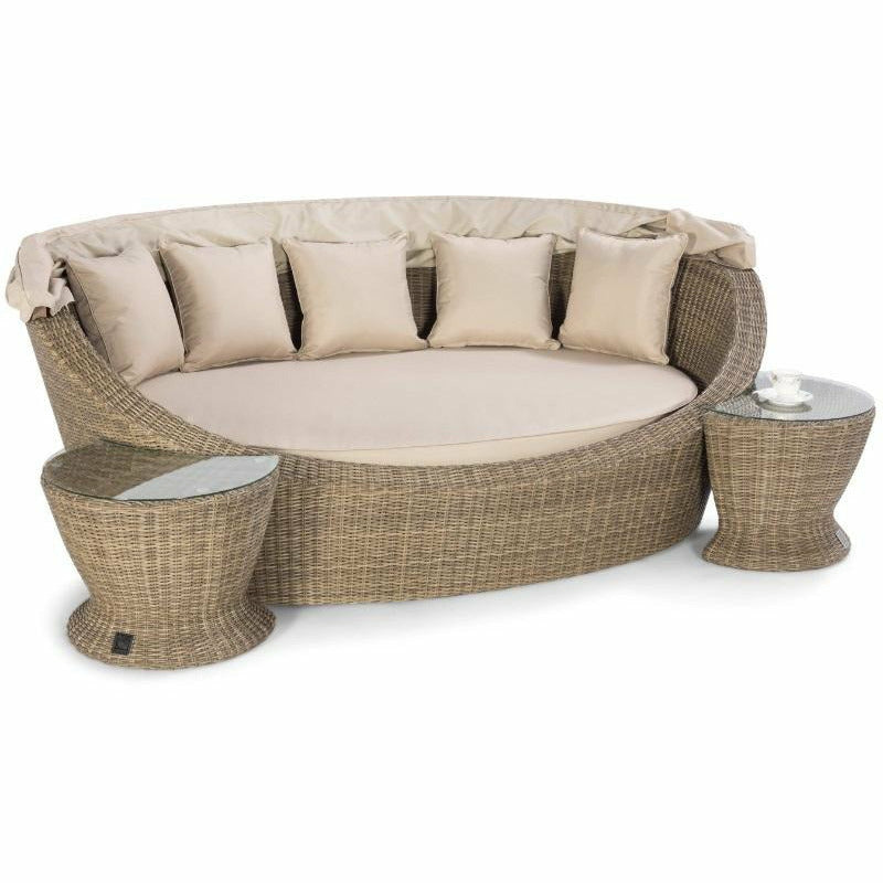Maze Rattan Winchester Daybed With Side Table Set - Alfresco Heat